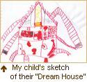 My child's dream house sketch.